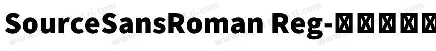 SourceSansRoman Reg字体转换